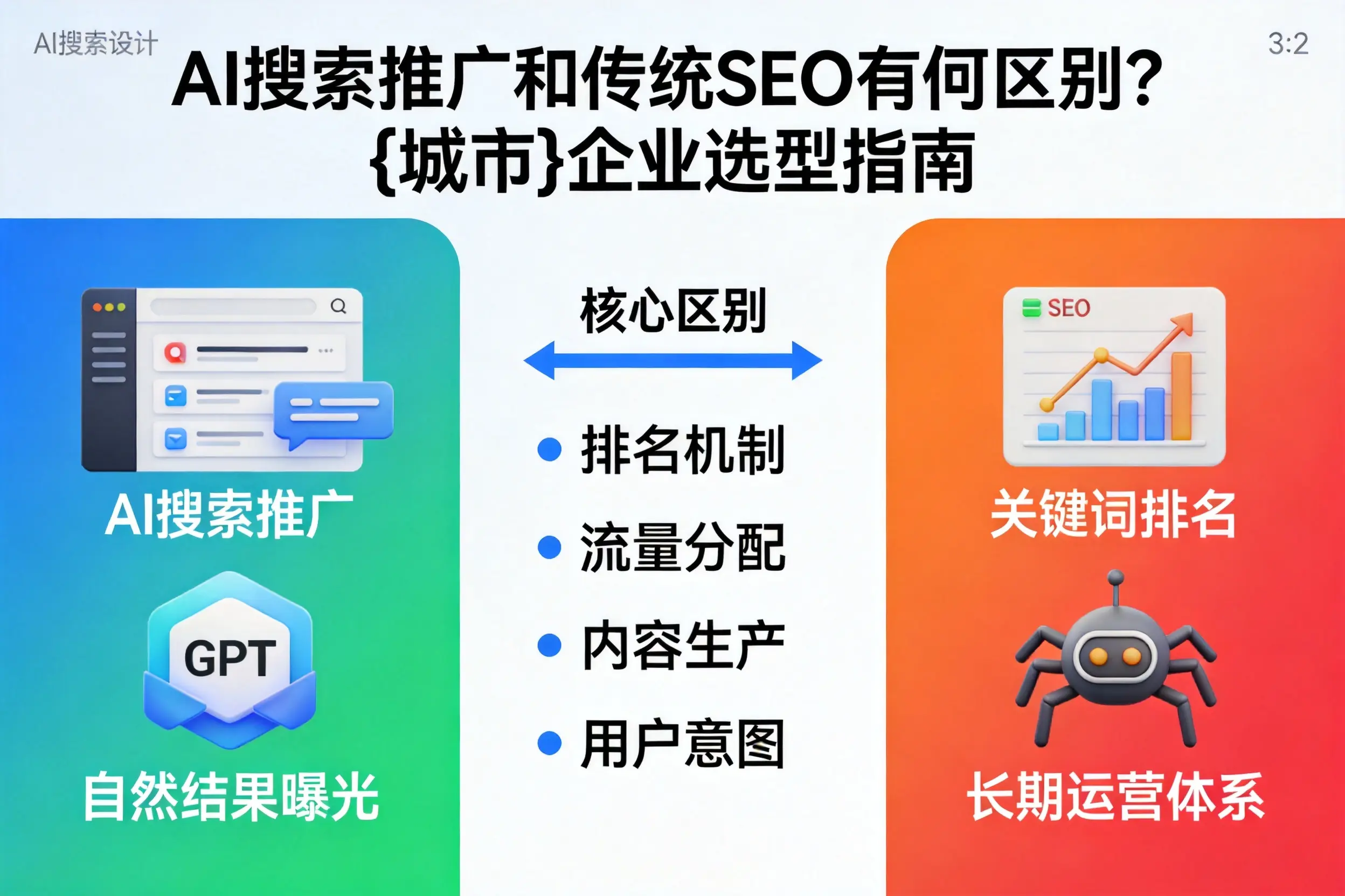 AI搜索推广和传统SEO有何区别？西双版纳企业选型指南