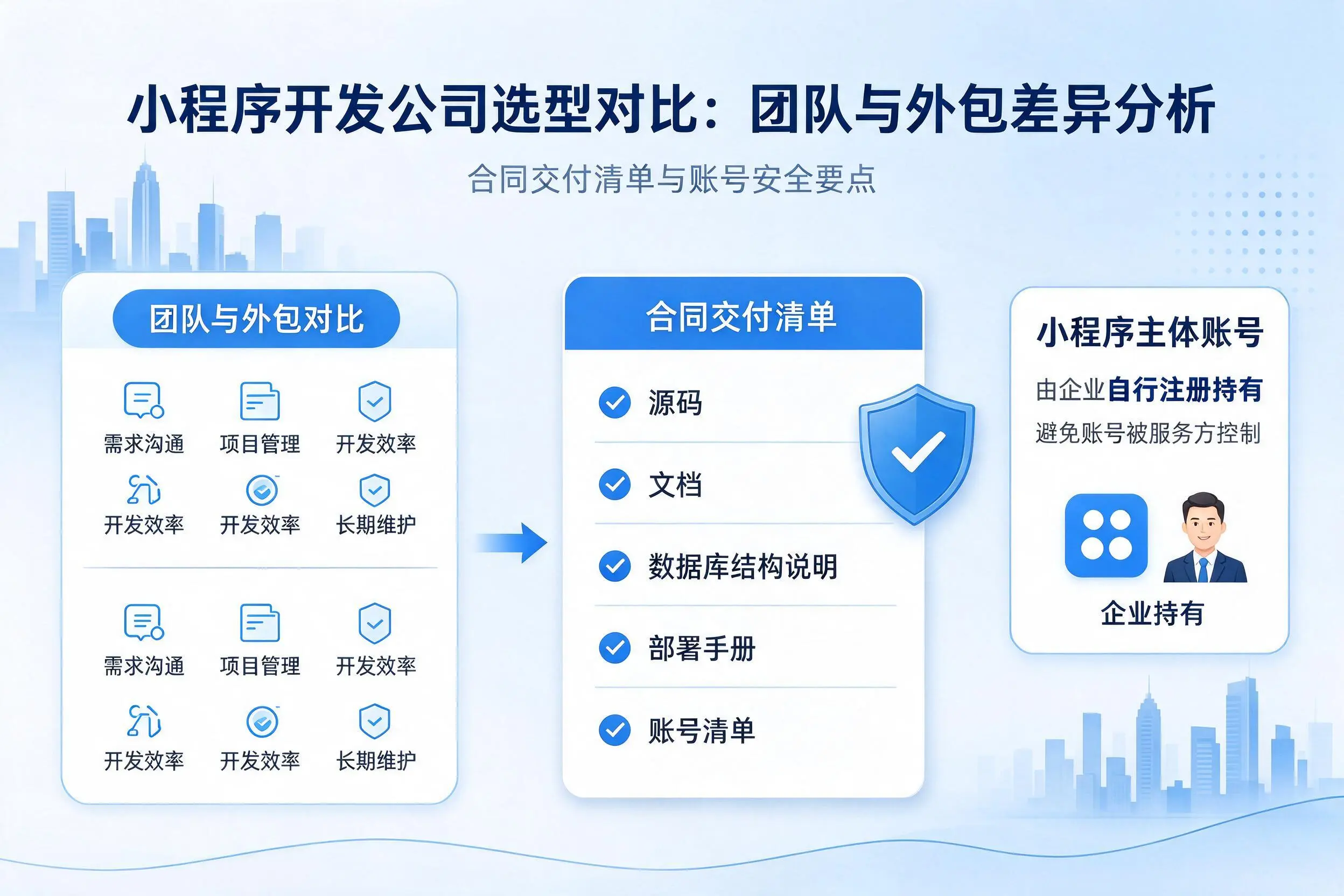 西双版纳小程序开发公司选型对比：团队与外包差异分析