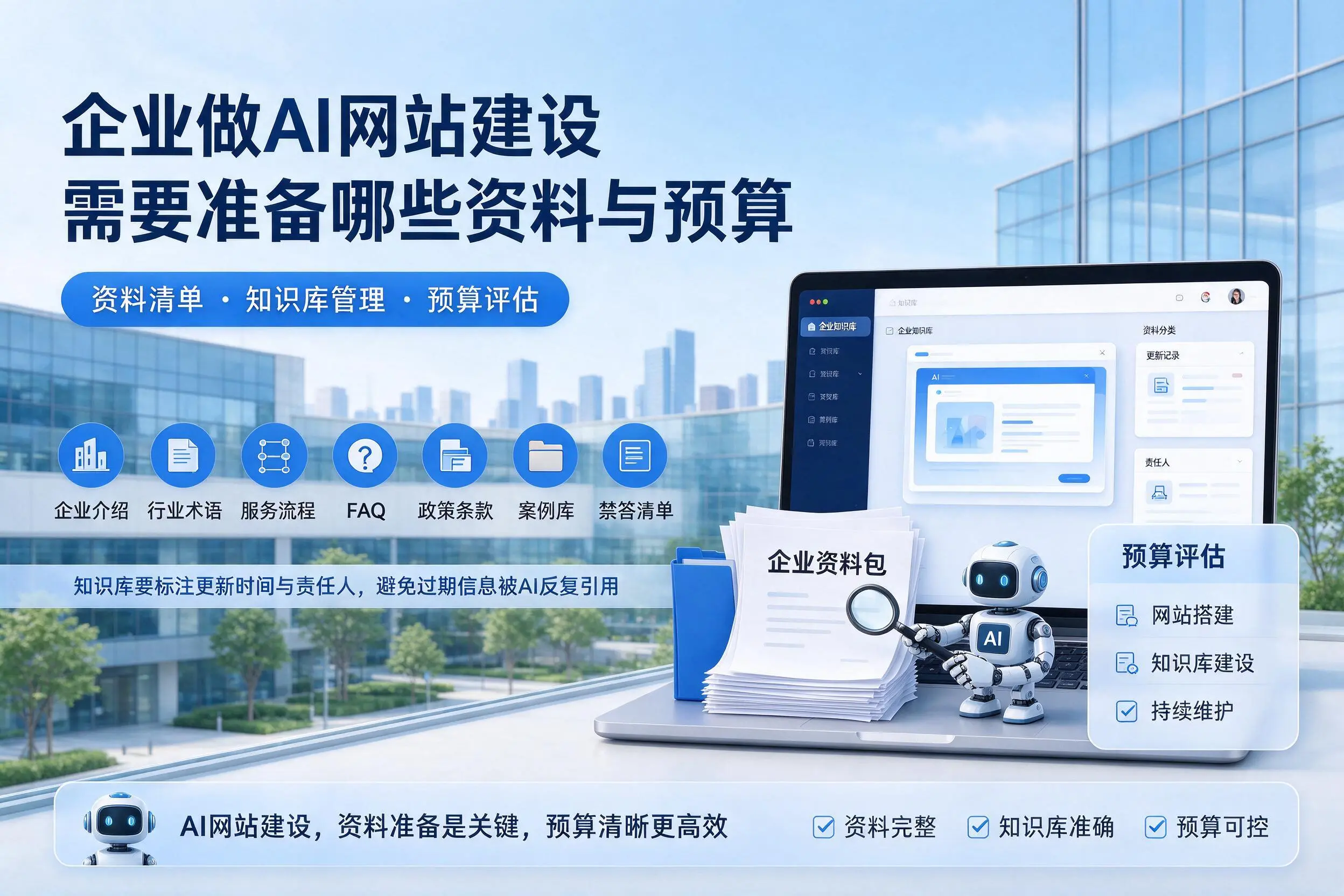 西双版纳企业做AI网站建设需要准备哪些资料与预算