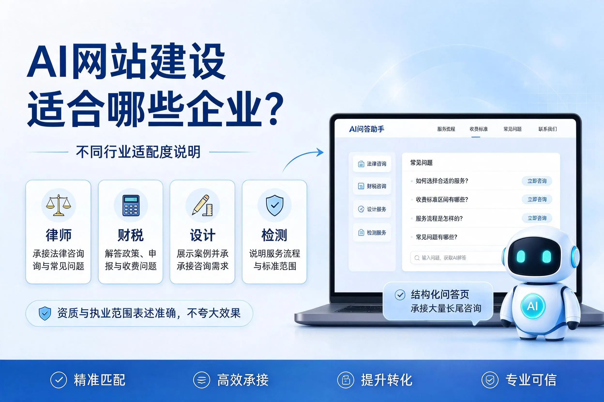 AI网站建设适合哪些企业?西双版纳不同行业适配度说明